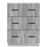 Mobile con Cassetti Grigio Sonoma 66 x 34,5 x 87 cm