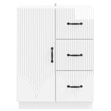 Credenza Bianco Lucido 66 x 34,5 x 87 cm Legno ingegnerizzato