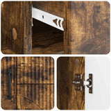 Credenza Rovere Fumo 89 x 34,5 x 57 cm Legno ingegnerizzato