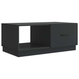 Tavolino da salotto Nero 90 x 50 x 37 cm Legno ingegnerizzato
