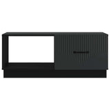 Tavolino da salotto Nero 90 x 50 x 37 cm Legno ingegnerizzato