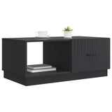 Tavolino da salotto Nero 90 x 50 x 37 cm Legno ingegnerizzato