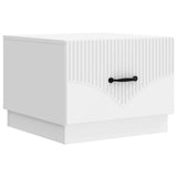 Tavolino da salotto Bianco 49 x 50 x 37 cm Legno ingegnerizzato