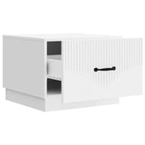 Tavolino da salotto Bianco 49 x 50 x 37 cm Legno ingegnerizzato