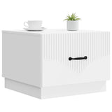 Tavolino da salotto Bianco 49 x 50 x 37 cm Legno ingegnerizzato