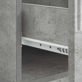 Tavolino da salotto con cassetto Grigio Cemento 49 x 50 x 37 cm