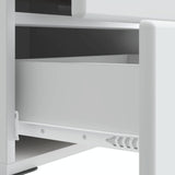 Armadio da Notte con cassetto Bianco 43 x 34,5 x 47,5 cm