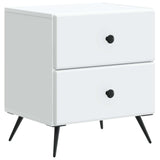 Armadio da Notte con cassetto Bianco 43 x 34,5 x 47,5 cm