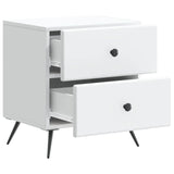 Armadio da Notte con cassetto Bianco 43 x 34,5 x 47,5 cm