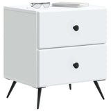 Armadio da Notte con cassetto Bianco 43 x 34,5 x 47,5 cm