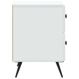 Armadio da Notte con cassetto Bianco 43 x 34,5 x 47,5 cm