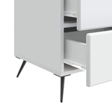 Armadio da Notte Bianco 43 x 41 x 66,5 cm Legno ingegnerizzato