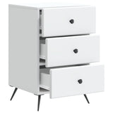Armadio da Notte Bianco 43 x 41 x 66,5 cm Legno ingegnerizzato