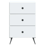 Armadio da Notte Bianco 43 x 41 x 66,5 cm Legno ingegnerizzato