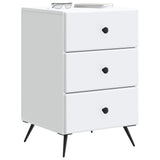 Armadio da Notte Bianco 43 x 41 x 66,5 cm Legno ingegnerizzato