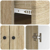 Credenza Rovere Sonoma 66 x 34,5 x 90 cm Legno ingegnerizzato