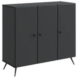 Credenza Nero 89 x 34,5 x 80 cm Legno ingegnerizzato