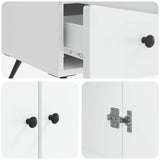Credenza Bianco 66 x 34,5 x 95 cm Legno ingegnerizzato
