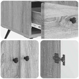 Credenza Grigio Sonoma 66 x 34,5 x 95 cm Legno ingegnerizzato