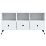 Mobile TV Bianco 102 x 34,5 x 50 cm Legno ingegnerizzato