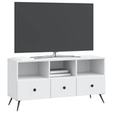 Mobile TV Bianco 102 x 34,5 x 50 cm Legno ingegnerizzato