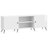 Mobile TV Bianco Lucido 150 x 31 x 50 cm Legno ingegnerizzato