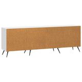 Mobile TV Bianco Lucido 150 x 31 x 50 cm Legno ingegnerizzato