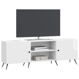 Mobile TV Bianco Lucido 150 x 31 x 50 cm Legno ingegnerizzato