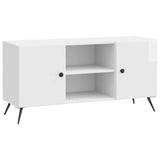 Mobile TV Bianco Lucido 102 x 34,5 x 50 cm Legno ingegnerizzato