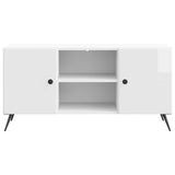 Mobile TV Bianco Lucido 102 x 34,5 x 50 cm Legno ingegnerizzato