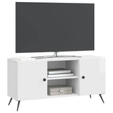 Mobile TV Bianco Lucido 102 x 34,5 x 50 cm Legno ingegnerizzato
