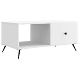 Tavolino da salotto Bianco 90 x 50 x 40 cm Legno ingegnerizzato