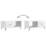 Tavolino da salotto Bianco 90 x 50 x 40 cm Legno ingegnerizzato