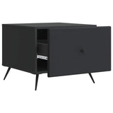 Tavolino da salotto Nero 49 x 50 x 40 cm Legno ingegnerizzato