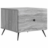 Tavolino da salotto con cassetto Grigio Sonoma 49 x 50 x 40 cm