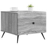 Tavolino da salotto con cassetto Grigio Sonoma 49 x 50 x 40 cm