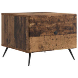 Tavolino da salotto con cassetto Legno antico 49 x 50 x 40 cm