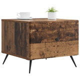 Tavolino da salotto con cassetto Legno antico 49 x 50 x 40 cm
