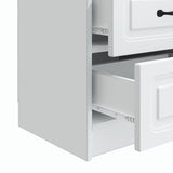Armadio da Notte con cassetto Bianco 43 x 34,5 x 44,5 cm