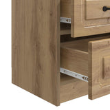 Armadio da Notte 2 pcs Rovere Artigianale 43 x 34,5 x 44,5 cm