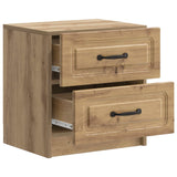 Armadio da Notte 2 pcs Rovere Artigianale 43 x 34,5 x 44,5 cm