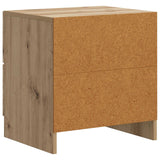 Armadio da Notte 2 pcs Rovere Artigianale 43 x 34,5 x 44,5 cm