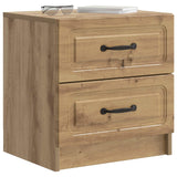Armadio da Notte 2 pcs Rovere Artigianale 43 x 34,5 x 44,5 cm