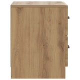 Armadio da Notte 2 pcs Rovere Artigianale 43 x 34,5 x 44,5 cm