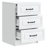 Armadio da Notte Bianco 43 x 41 x 63,5 cm Legno ingegnerizzato