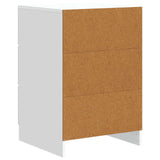 Armadio da Notte Bianco 43 x 41 x 63,5 cm Legno ingegnerizzato