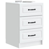Armadio da Notte Bianco 43 x 41 x 63,5 cm Legno ingegnerizzato
