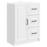Credenza Bianco Lucido 66 x 34,5 x 87 cm Legno ingegnerizzato