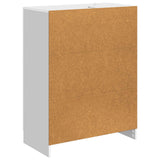 Credenza Bianco Lucido 66 x 34,5 x 87 cm Legno ingegnerizzato