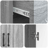 Credenza Grigio Sonoma 66 x 34,5 x 87 cm Legno ingegnerizzato